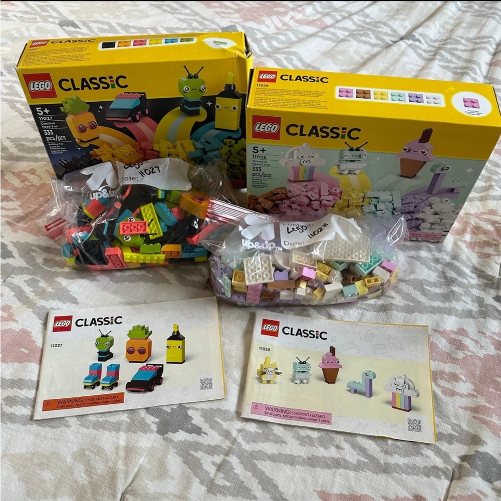 Lego Classic Building Sets 11028 and 11027
